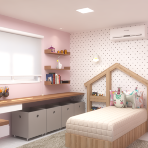 bs house quarto infantil 01 Dom Arquittetura - Arquiteto - Dayane Medeiro