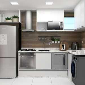 cozinha 01 apto mp Dom Arquittetura - Arquiteto - Dayane Medeiro