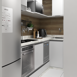 cozinha 03 apto mp Dom Arquittetura - Arquiteto - Dayane Medeiro