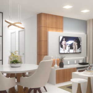 sala 01 apto mp Dom Arquittetura - Arquiteto - Dayane Medeiro