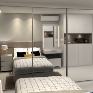 suite 02 apto mp Dom Arquittetura - Arquiteto - Dayane Medeiro