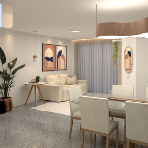 Apto TM sala 03 Dom Arquittetura - Arquiteto - Dayane Medeiro