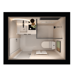 Apto TM wc social 03 Dom Arquittetura - Arquiteto - Dayane Medeiro