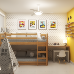 01 Quarto filhos Dom Arquittetura - Arquiteto - Dayane Medeiro