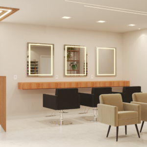 Dom arquittetura - Projeto interiores Salão JL