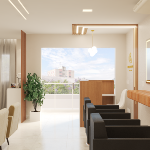 Dom arquittetura - Projeto interiores Salão JL