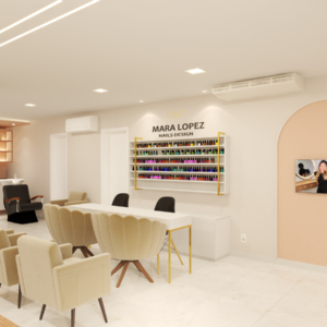 Dom arquittetura - Projeto interiores Salão JL