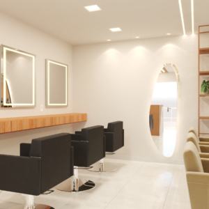 Dom arquittetura - Projeto interiores Salão JL