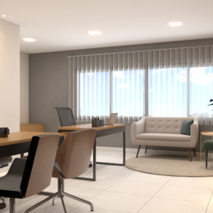 Sala diretoria 02 - Projeto corporativo - Arquiteto Fortaleza