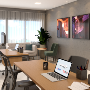 Sala diretoria 02 - Projeto corporativo - Arquiteto Fortaleza