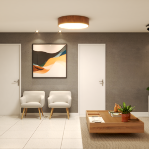 Recepção - Projeto corporativo - DOM - Arquiteta Fortaleza