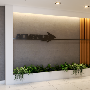 Acesso Recepção - Projeto corporativo - DOM - Arquiteta Fortaleza