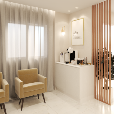 Dom arquittetura - Projeto interiores Salão JL